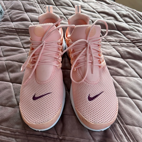 Customized Pink Nike Mens 12 Swoosh Shoes - Picture 3 of 7